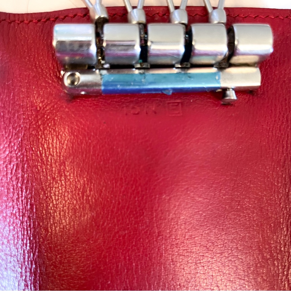 Authentic Hermes Etui Cles Chevre Red Leather 4 Ring Key‎ Case - Picture 7 of 8